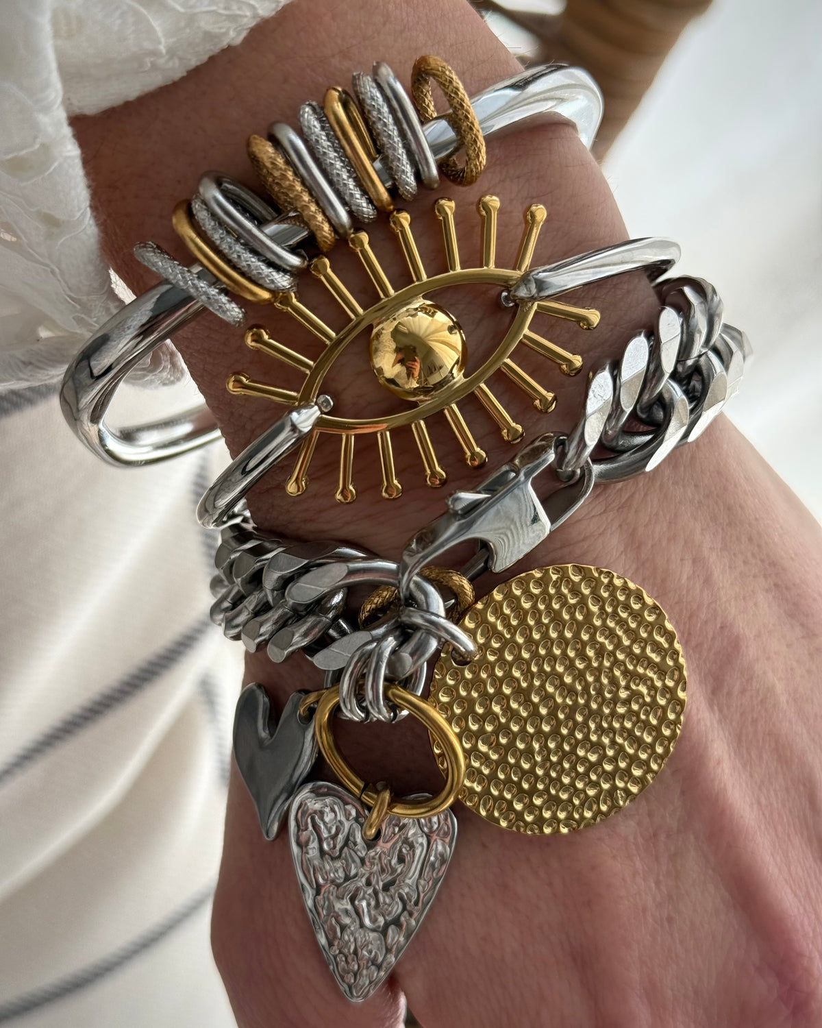 SQUARE STACK BANGLE