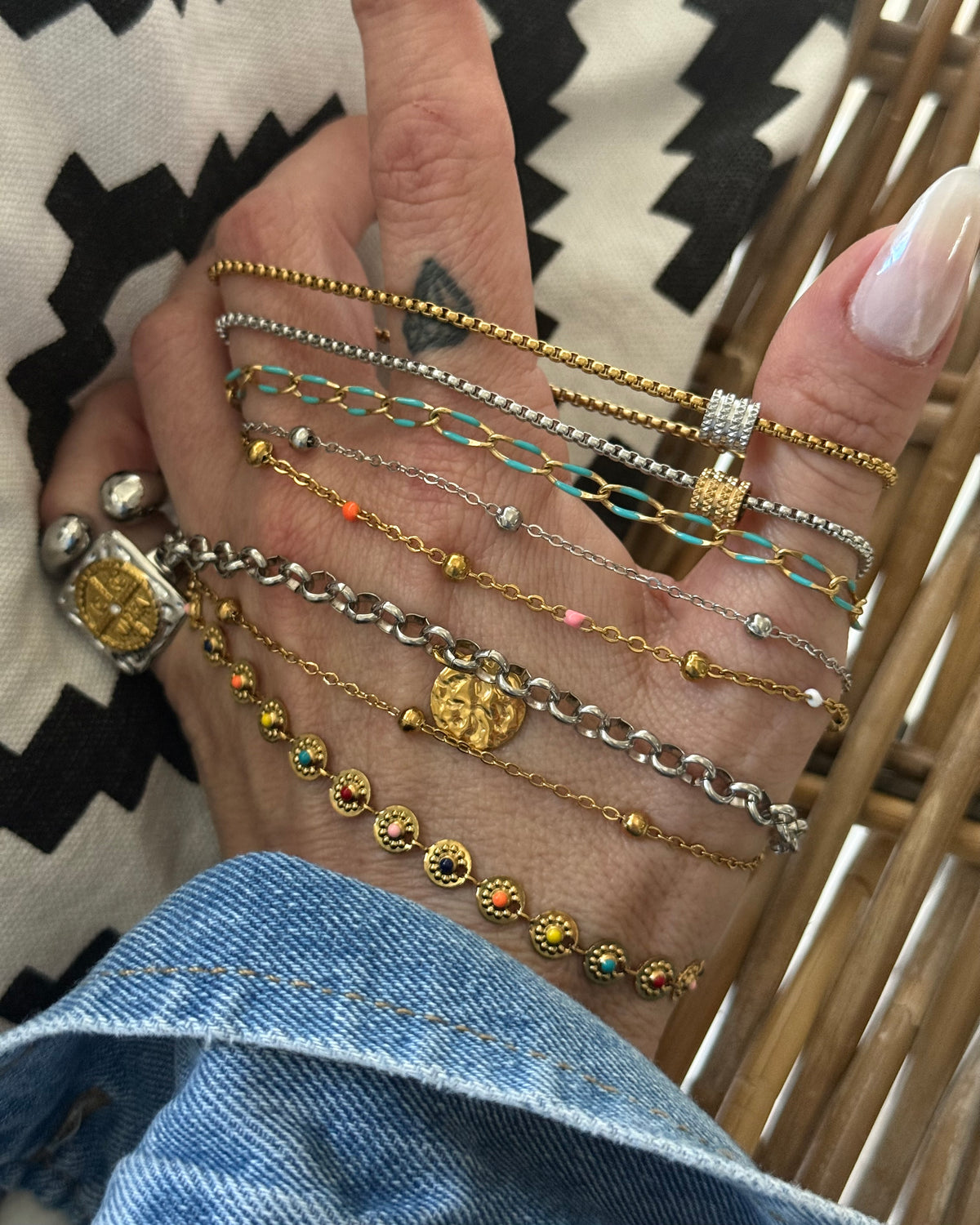 GOLD BAR ANKLET