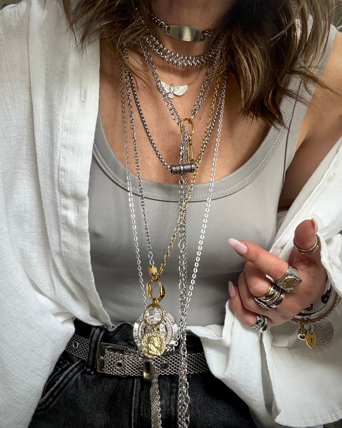 ID SILVER CHOKER