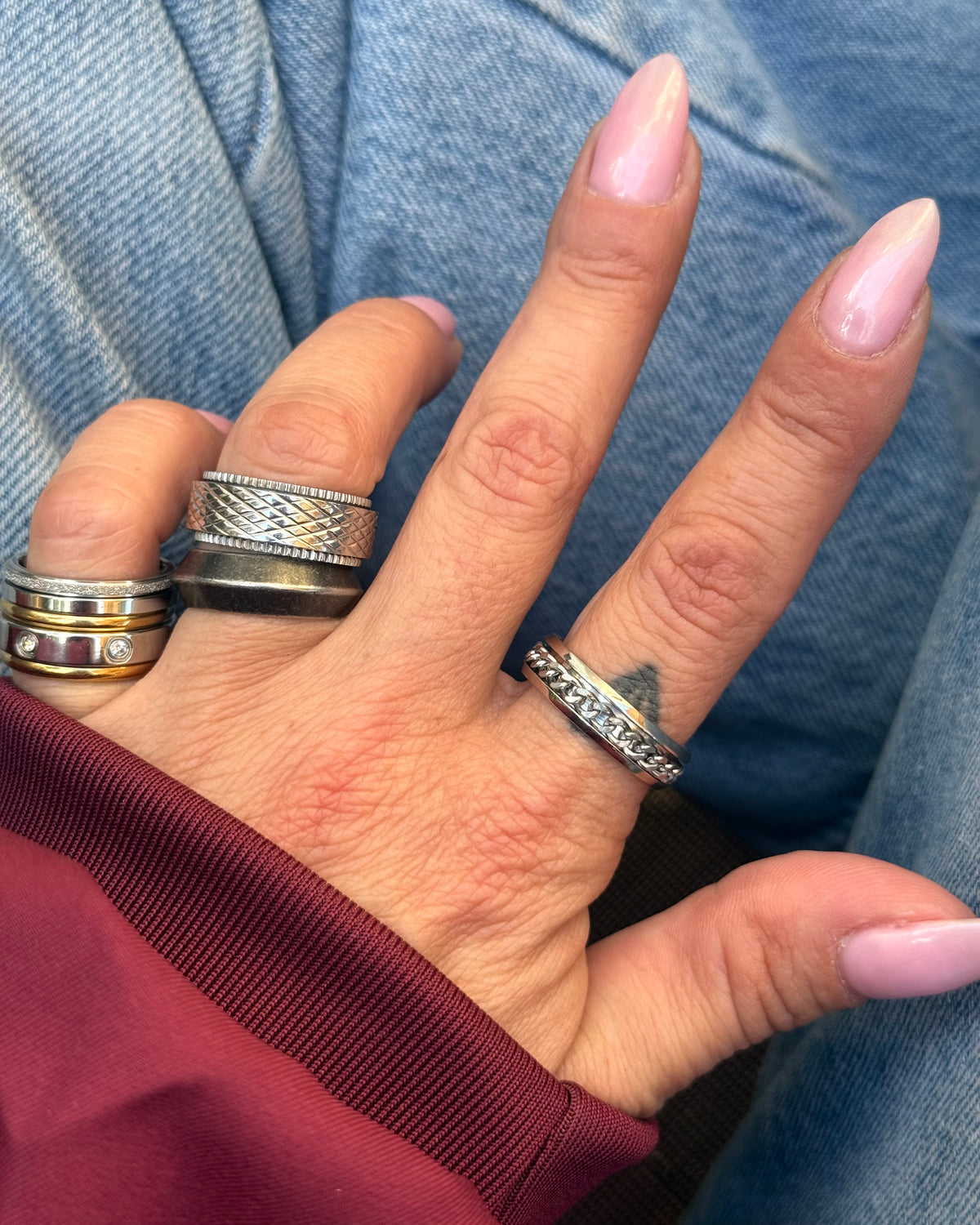 SILVER SPIN RING
