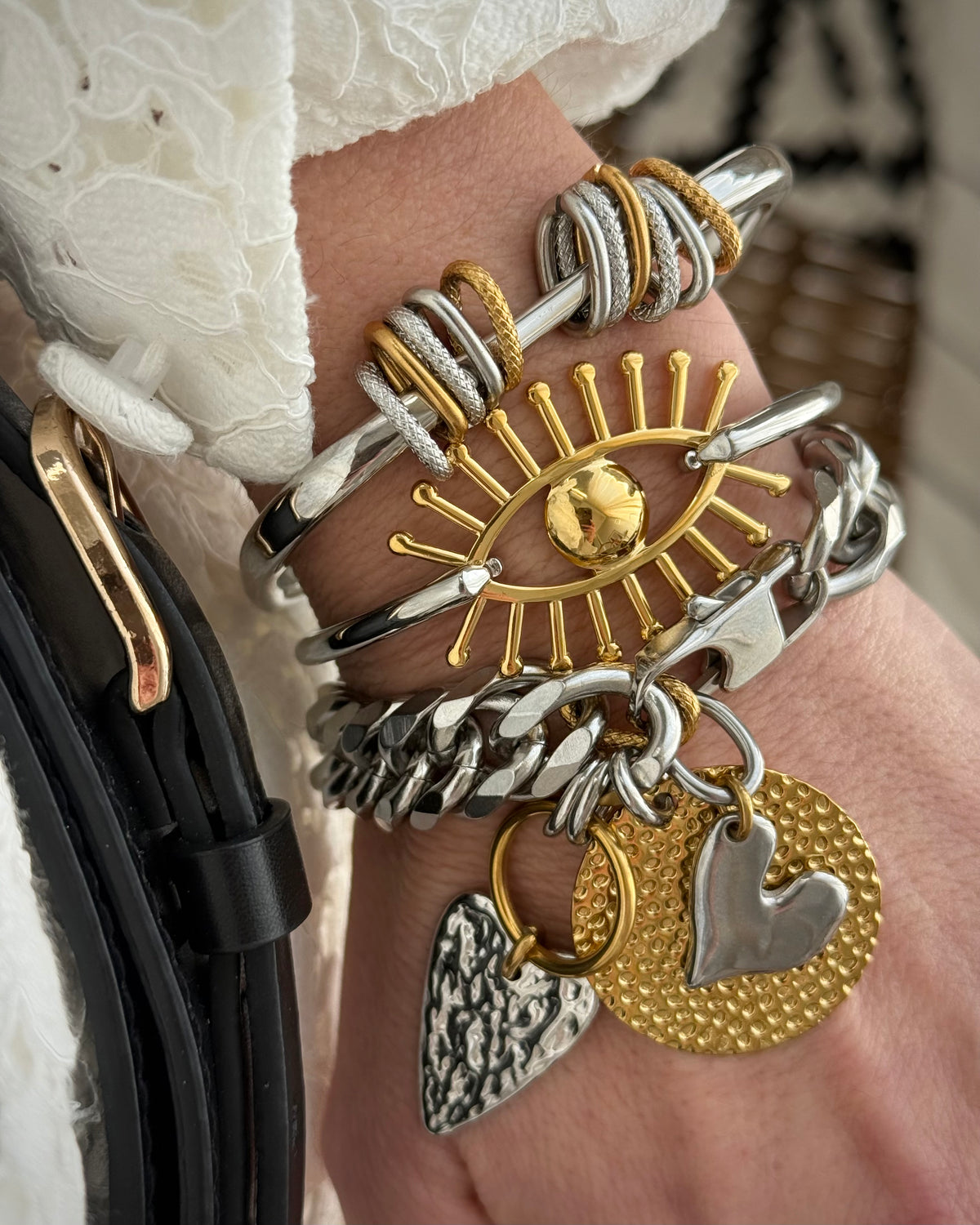 SQUARE STACK BANGLE