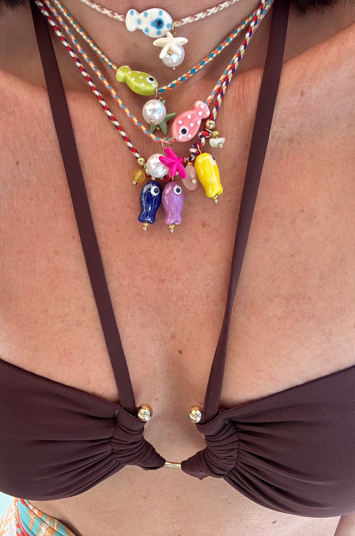 CERAMIC FISH NECKLACE