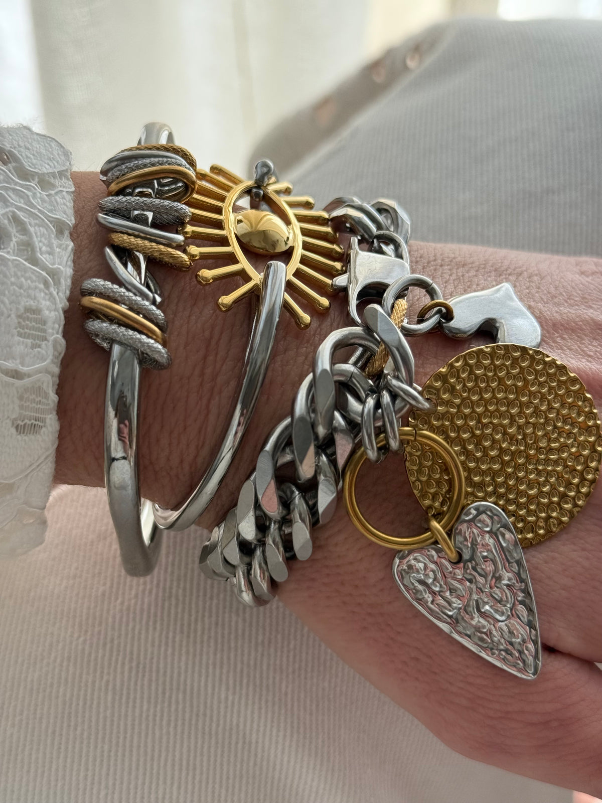SQUARE STACK BANGLE