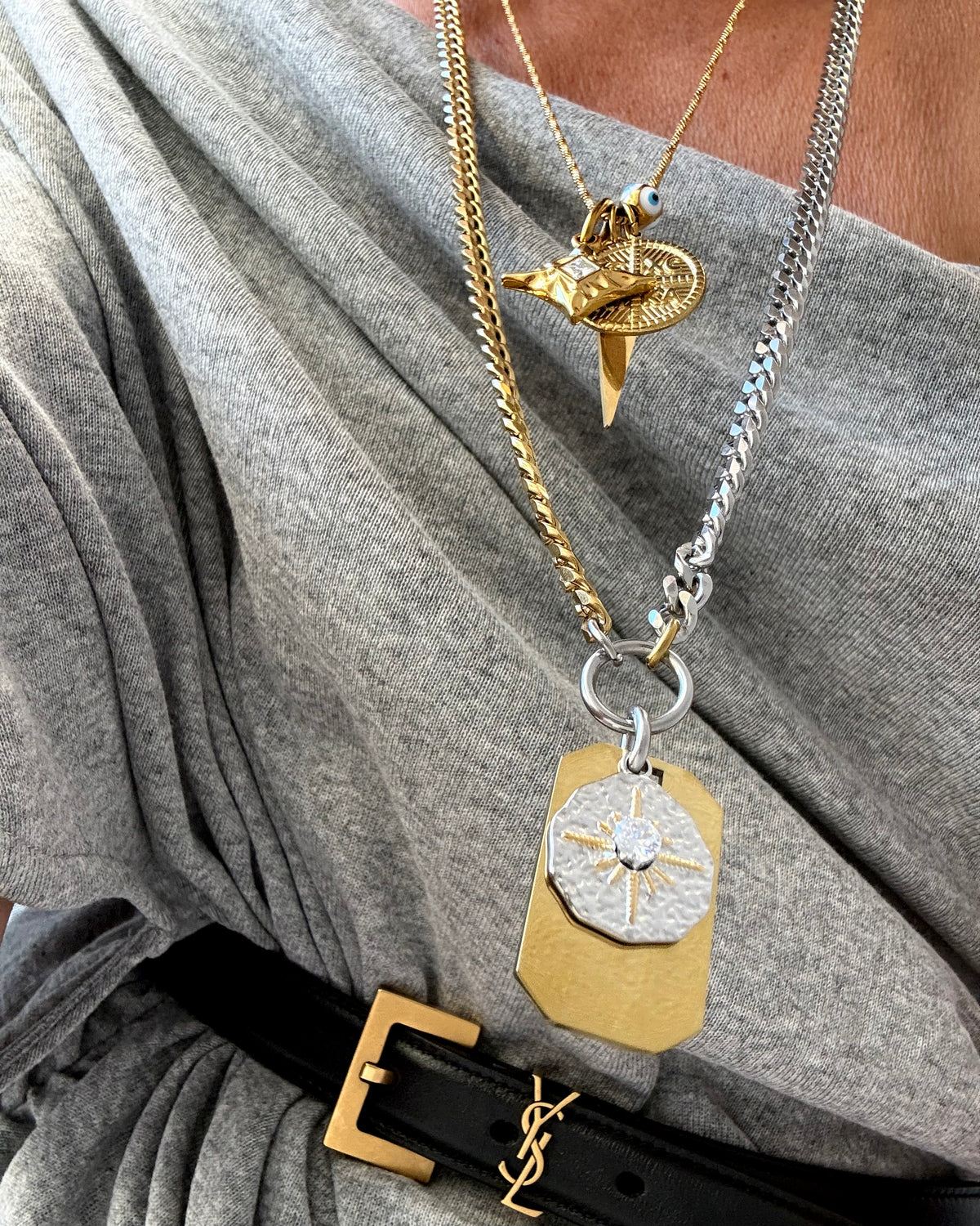 SOLAR TAG NECKLACE