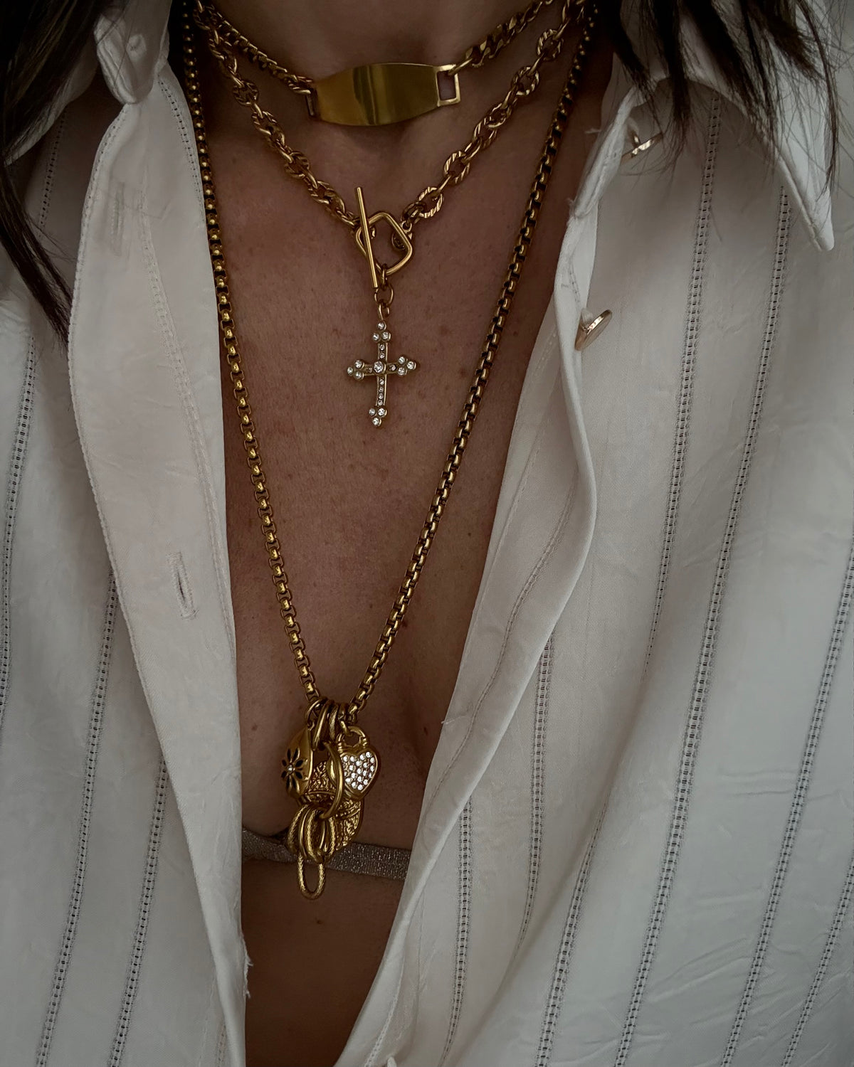 GOLD ID CHOKER