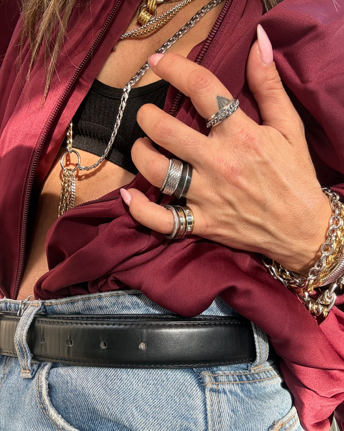 SILVER SPIN RING