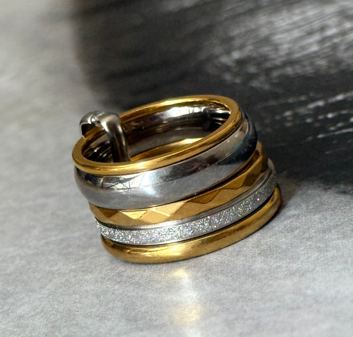 CHEVALIER MIX SHINE RING (Size 5)