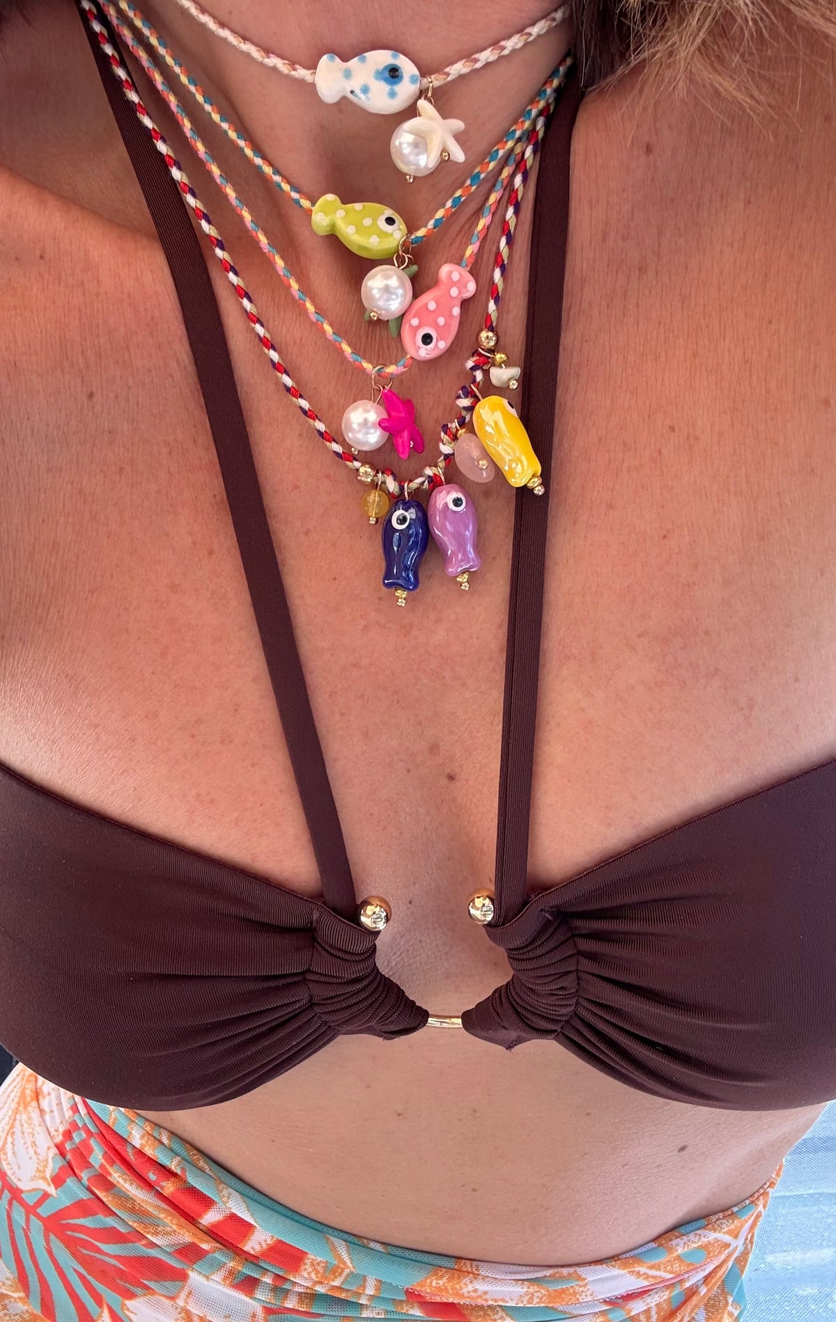 CERAMIC FISH NECKLACE