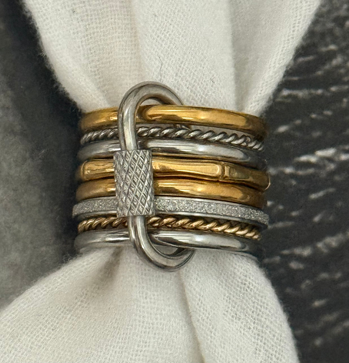 TWIST SET RING (SIZE 7)