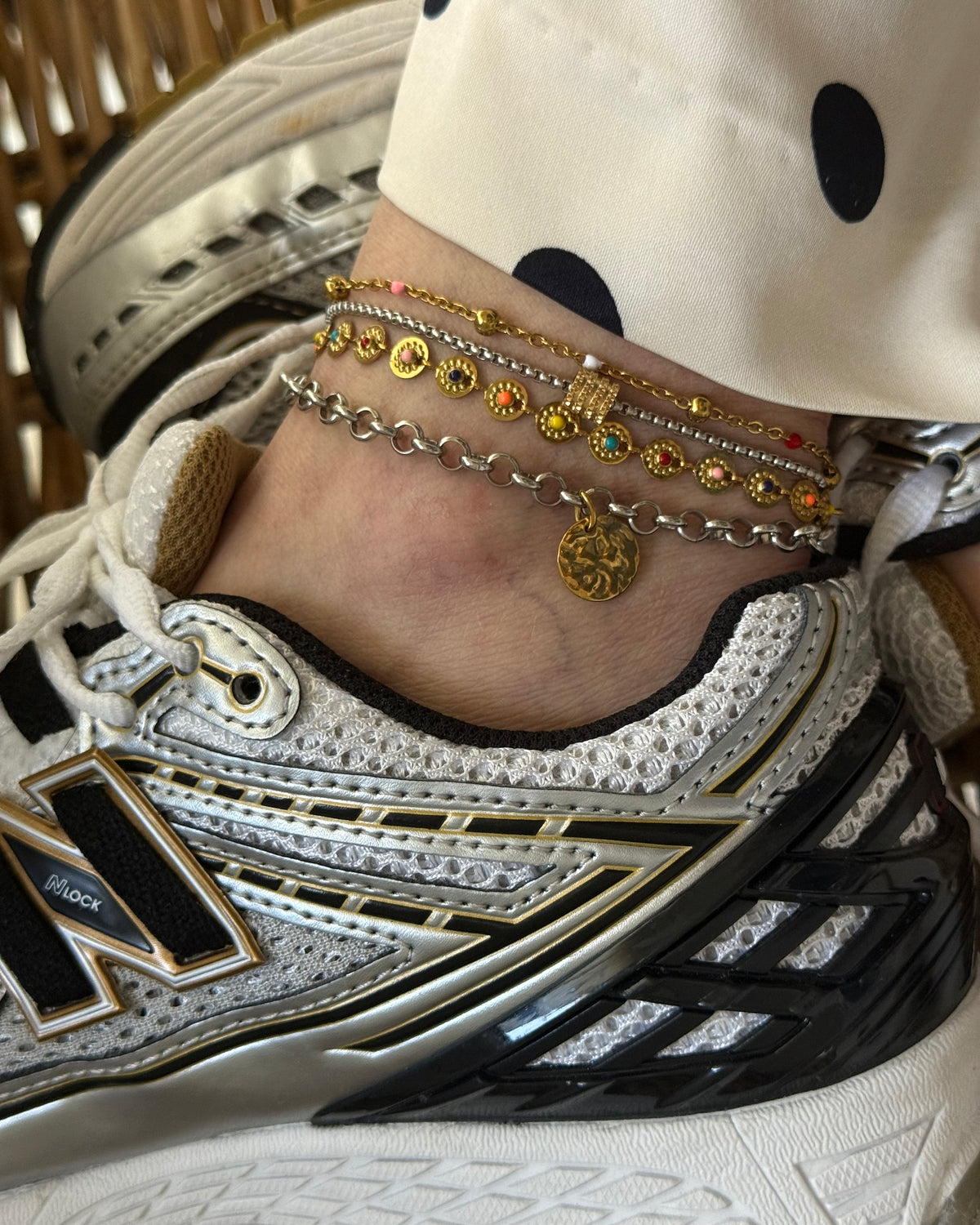 GOLD BAR ANKLET