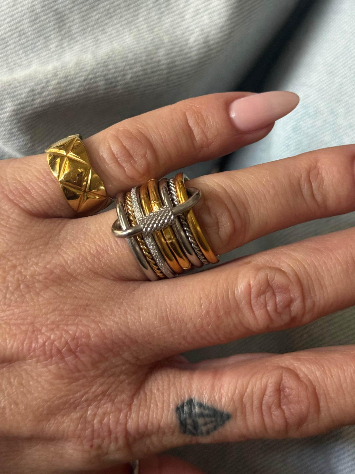 TWIST SET RING (SIZE 7)