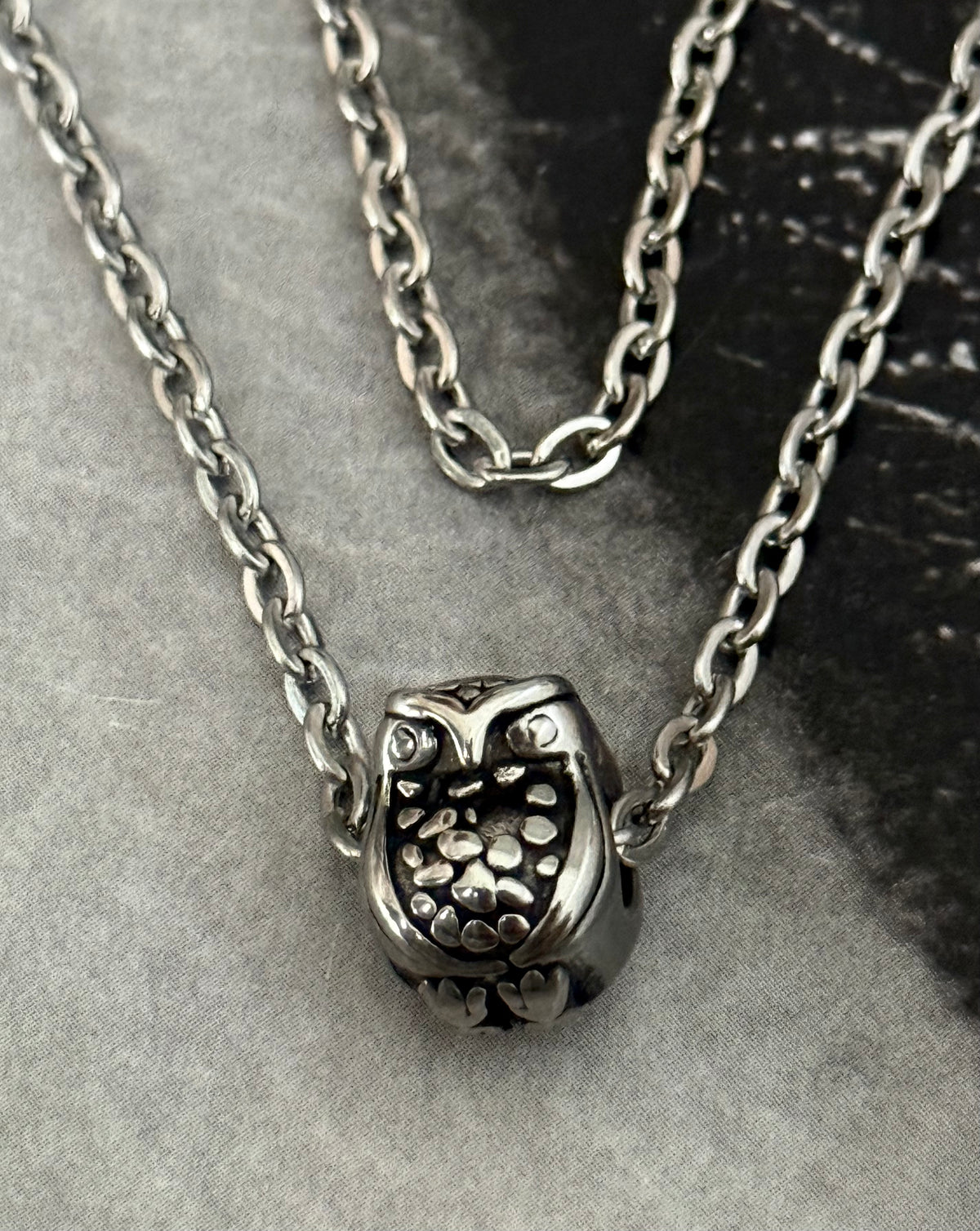 NIGHT OWL CHARM NECKLACE