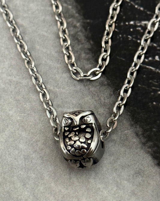NIGHT OWL CHARM NECKLACE