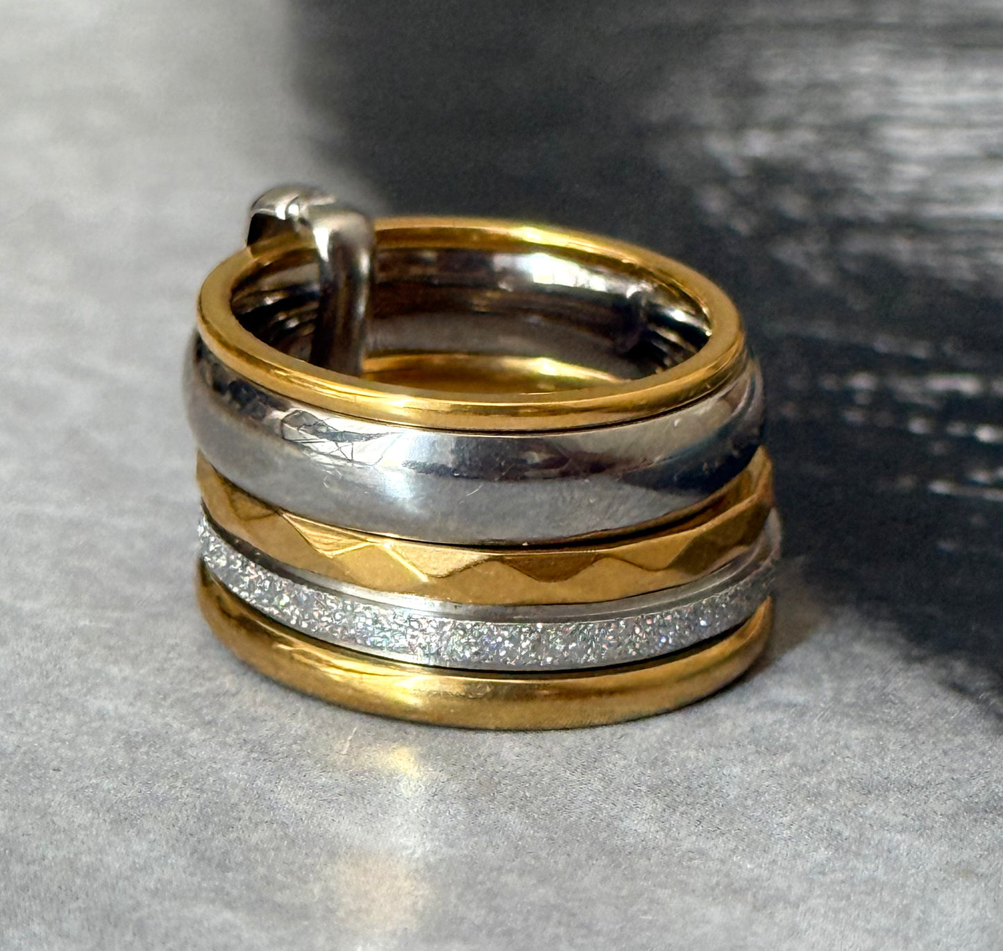 CHEVALIER MIX SHINE RING (Size 5)