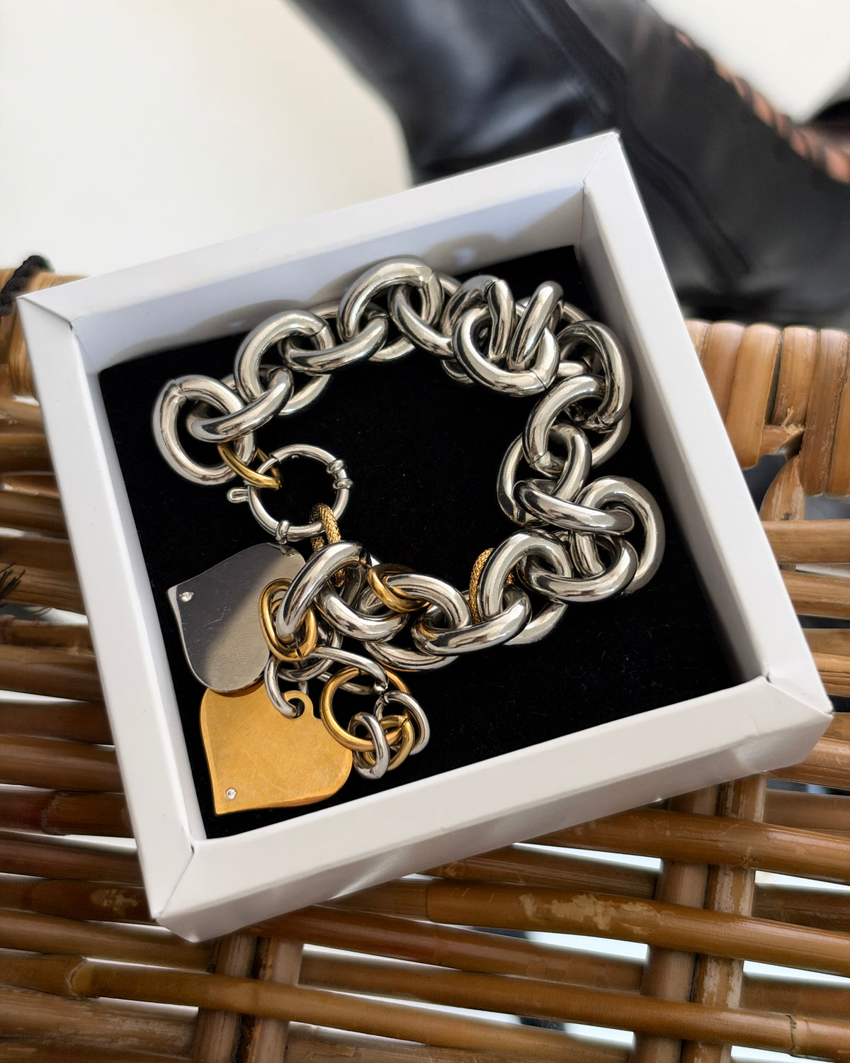 CHUNKY HEART BRACELET